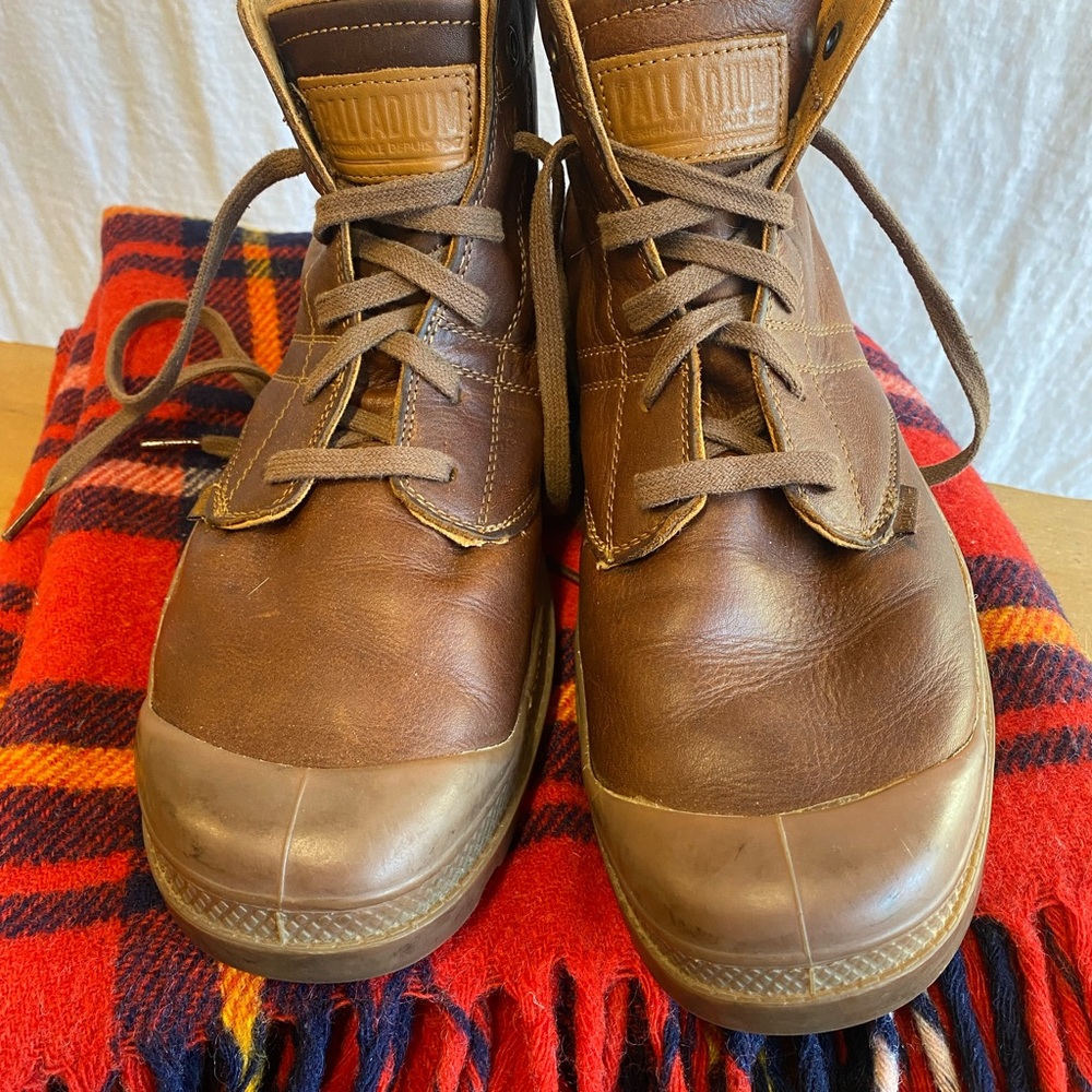 Palladium Men's Brown Leather Boots